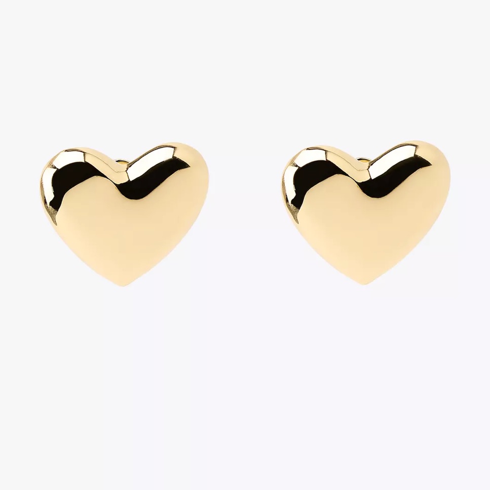 Zara Metal Heart Earrings
